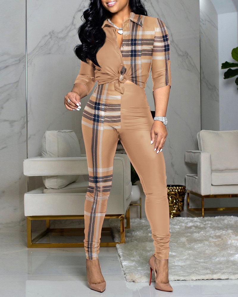 Women's Tracksuits Woman Two Peice Matching Sets Sexy Party Birthday Festival Holiday Clothing Outfits Clothing Mujer Blouse Trouser Clothes outf