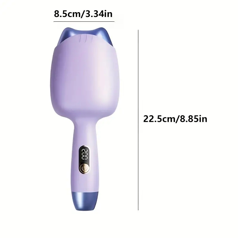 Egg Curling Iron Hair Waving Iron With Three Adjustable Temperate Digital Display Small And Portable Curling Iron Suitable For Home Travel