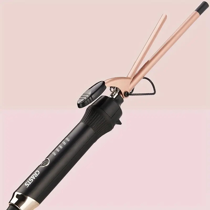 Professional Hair Curling Iron - 9mm Tong for Short or Long Hair - Create Stunning Curls and Waves