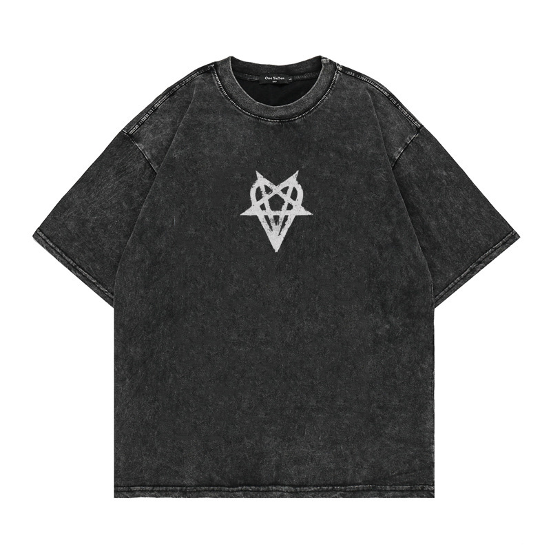 Men's TShirts Y2K Hip Hop Letter Printed T Shirt Destroy Lonely Oversized Tops Harajuku Fashion Casual All Match Loose Streetwear 230811