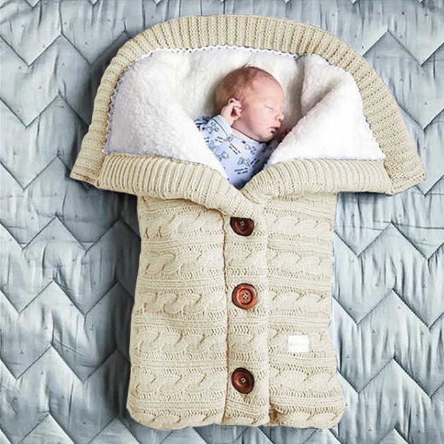 Sleeping Bags Winter Baby Boys Girls Blanket Envelope Thicken Polar Fleece Infant Swaddle Sleeping Bag For borns Baby Bedding Wrap 230811 - view 3