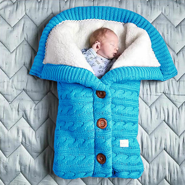 Sleeping Bags Winter Baby Boys Girls Blanket Envelope Thicken Polar Fleece Infant Swaddle Sleeping Bag For borns Baby Bedding Wrap 230811 - view 5
