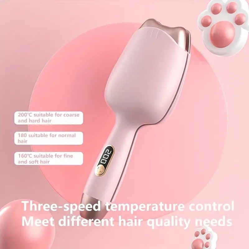 Egg Curling Iron Hair Waving Iron With Three Adjustable Temperate Digital Display Small And Portable Curling Iron Suitable For Home Travel