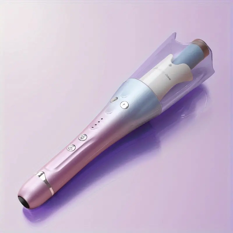 Portable Automatic Curling Stick with Negative Ion Perm for Big Waves & Big Curly Bangs - Small Splint Hair Curler Rotating Wand