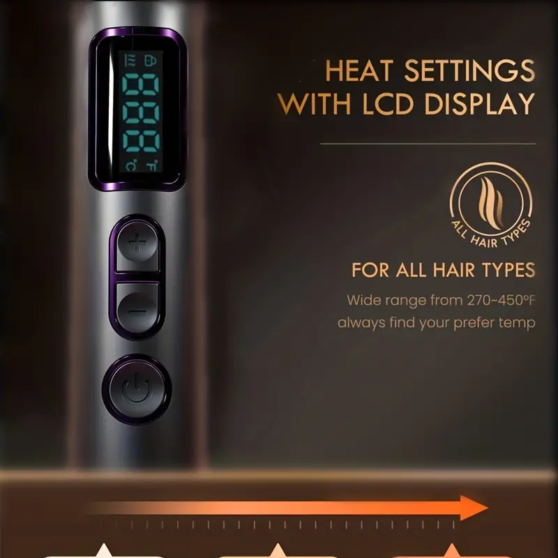 Create Professional-Level Curls at Home with this Durable 3 Barrel Curling Iron Wand!