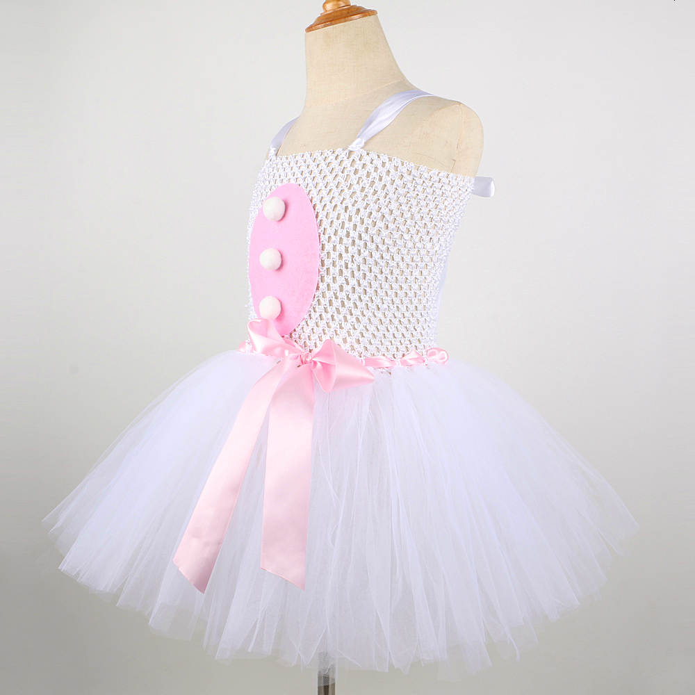 Girl's Dresses Baby Girls Easter Bunny Tutu Dress for Kids Rabbit Cosplay Costumes Toddler Girl Birthday Party Tulle Outfit Holiday Clothes 23081