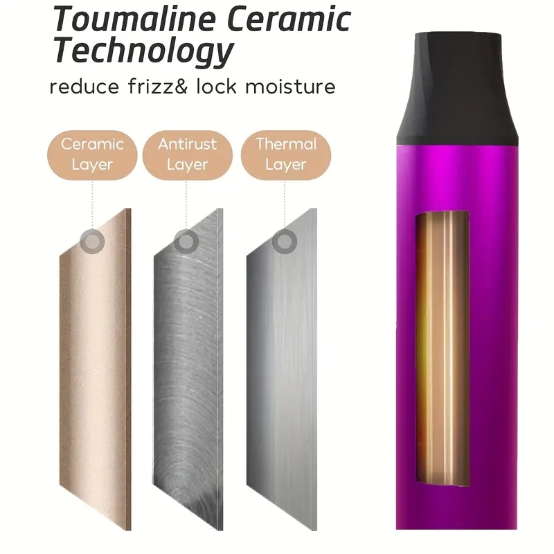 Create Professional-Level Curls at Home with this Durable 3 Barrel Curling Iron Wand!