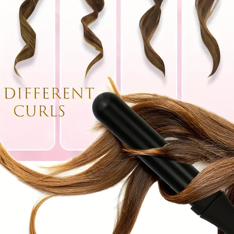 Professional 32mm Hair Curling Iron with Gloves and Clips - Multifunctional Hair Styling Tool for Curly Hair - Perfect for Salon-Quality Results at Ho