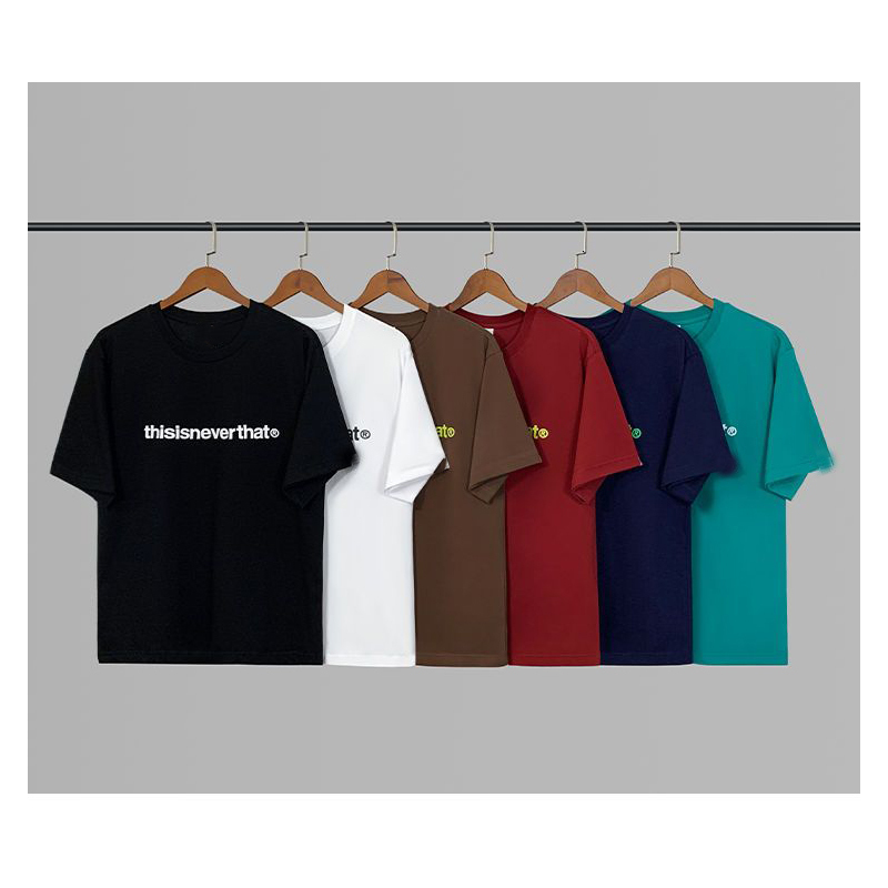 Men's TShirts 2023 Korean Fashion Band Thisisneverthat letter Print multicolor loose Top Summer Tshirt pure Cotton Short Sleeve 230811