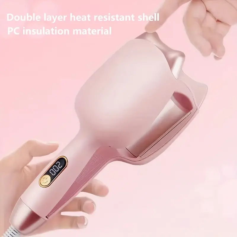 Egg Curling Iron Hair Waving Iron With Three Adjustable Temperate Digital Display Small And Portable Curling Iron Suitable For Home Travel