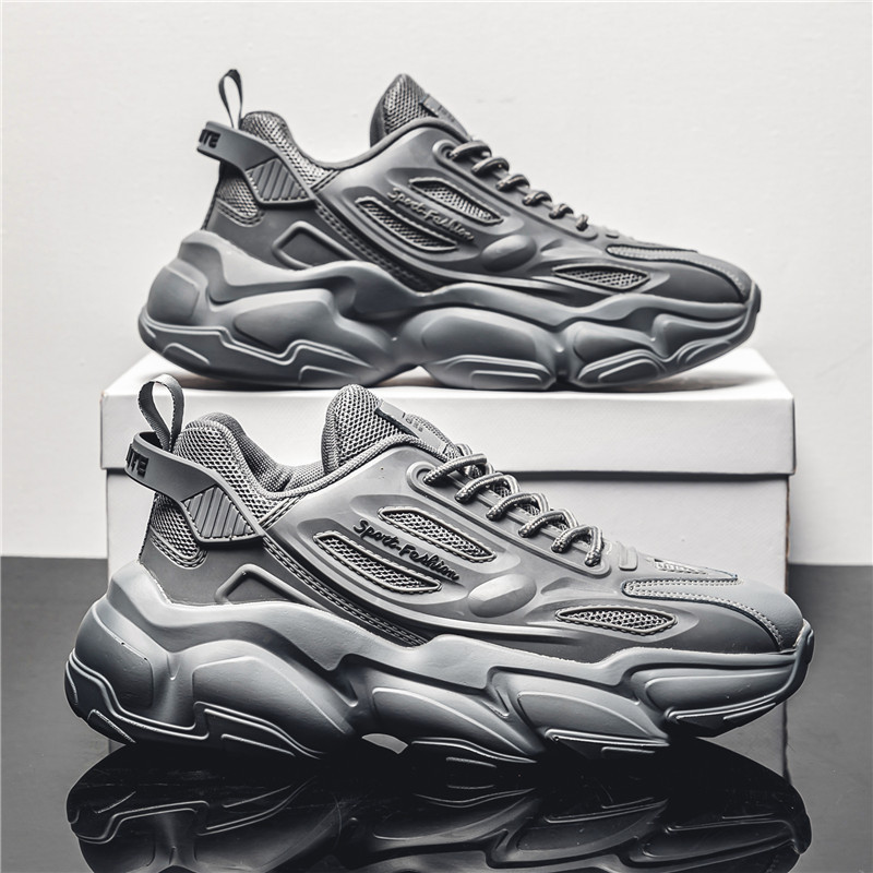 Running Shoes for Man Black White grey classic old-daddy shoe fashion Breathable Walking Mens Trainers Sport Sneakers 40-44