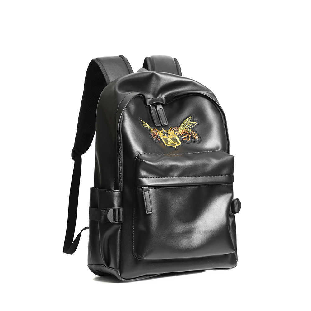Personalized Embroidery Backpack Korean Men's Bag Street Fashion Computer Bag Youth Backpack Student Schoolbag 230615