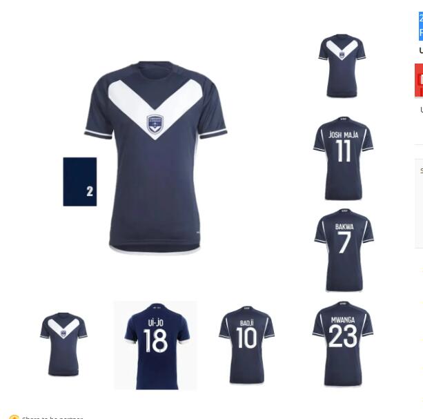 24 25 Maillot de foot GirONdiNs BoRDeaUx Soccer Jerseys Foot men Kits Fc Football Shirts Home Training 2024 2025 Home Away Fans Version BAKWA BADJI JOSH MAJA MWANGA IIU