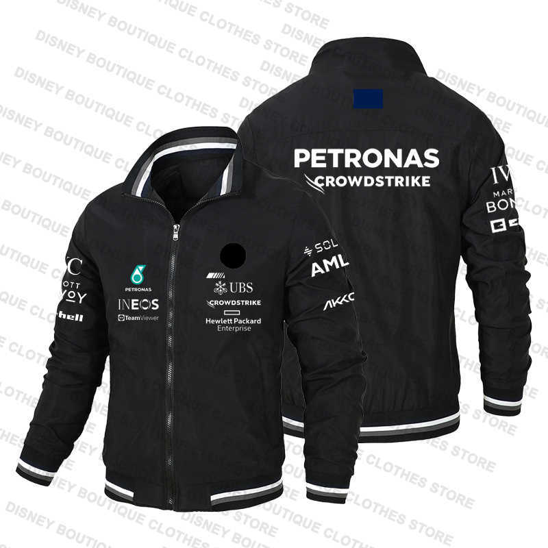 Men's Jackets Petronas Formula One Team 2025 Fan Uniform 2d Printing Oversized Men's Racing Riding F1 Jacket Field Tactical Fishing Hunting