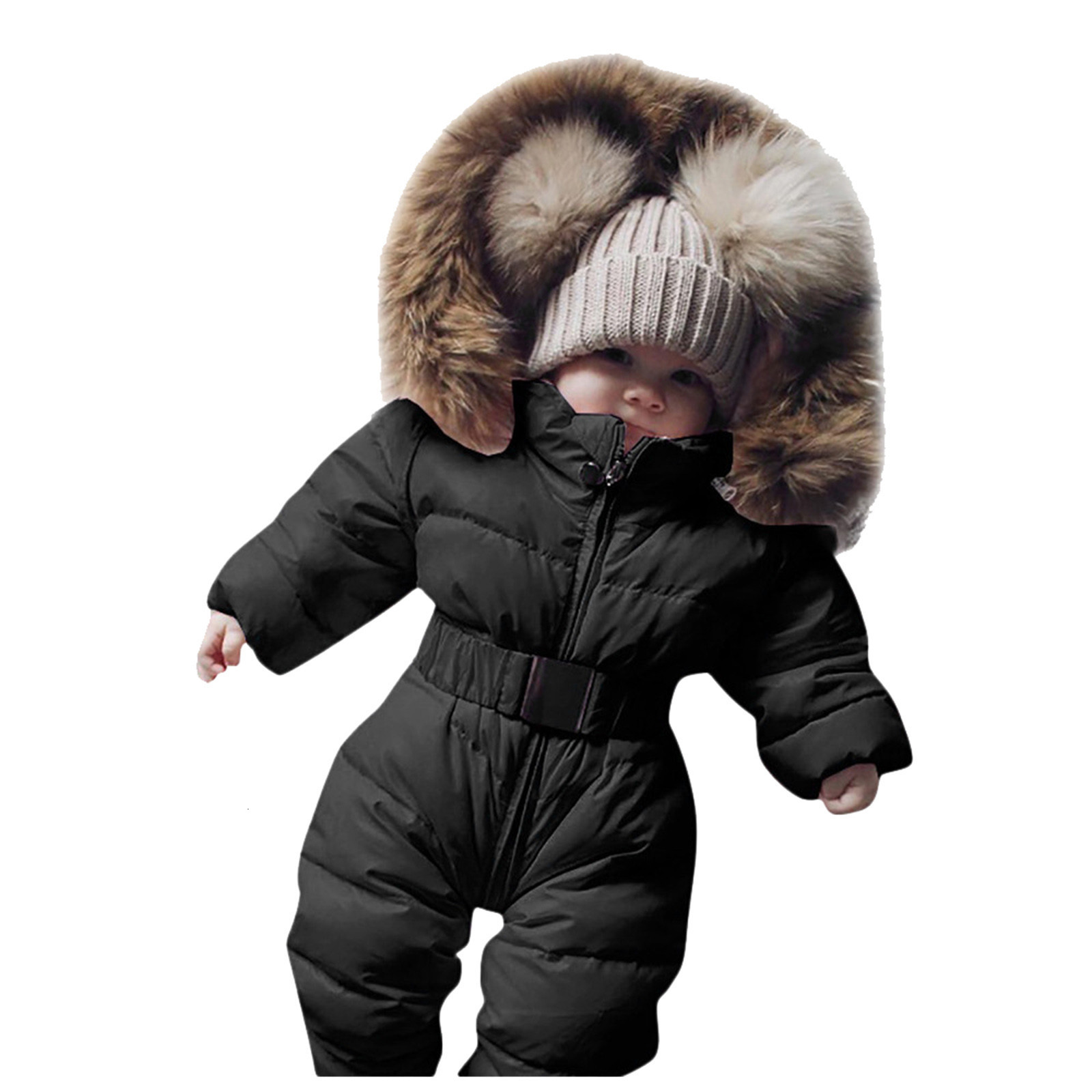 Rompers Winter clothes Infant Baby Snowsuit Boy Girl Romper Jacket Hooded Jumpsuit Warm Thick Coat Outfit Kids Outerwear Infant Clothing 230812