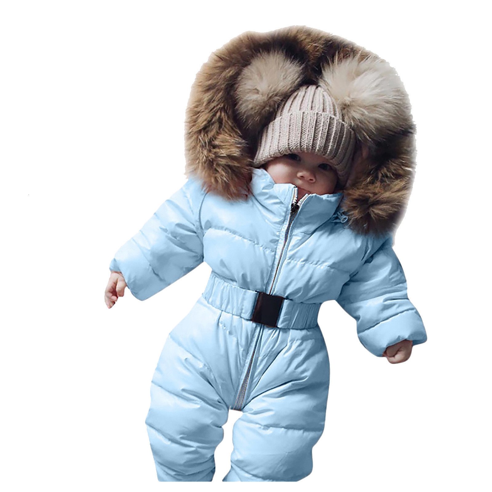 Rompers Winter clothes Infant Baby Snowsuit Boy Girl Romper Jacket Hooded Jumpsuit Warm Thick Coat Outfit Kids Outerwear Infant Clothing 230812