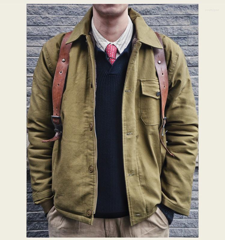 Men's Jackets Men Amiki A2 Deck Jacket Retro Cashmere Fleece Thicken Lapel Lamb Hair Coat Casual Fashion Winter Multi-Pocket Outwear