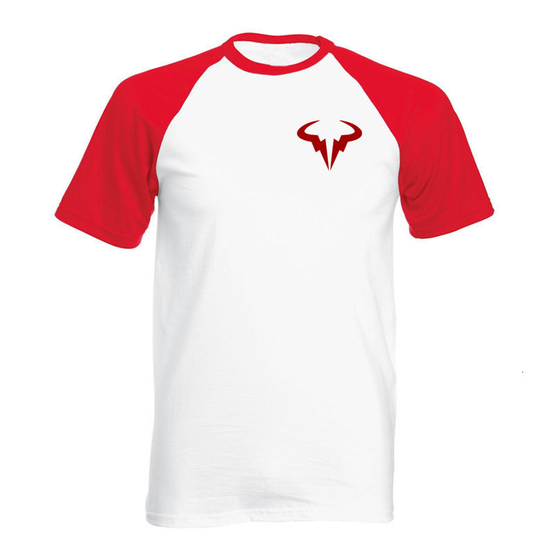 Men's T-Shirts Summer Rafael Nadal tennis player men's Short Sleeved cotton T-shirt high quality men O-Neck T-shirt tops EU Size 230812