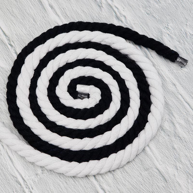 Shoe Parts Accessories 8 Color Round High Quality Polyester Cotton Thick Rope Laces 08cm Wide 60180cm Multiple Sizes Solid Personalized 230818