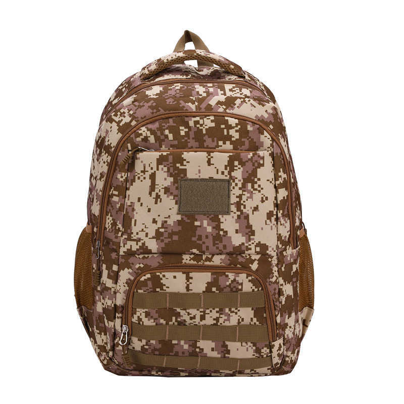 Outdoor Backpack for Boys' Junior High School Students Portable Large Capacity Camo Tactical Backpack 230615
