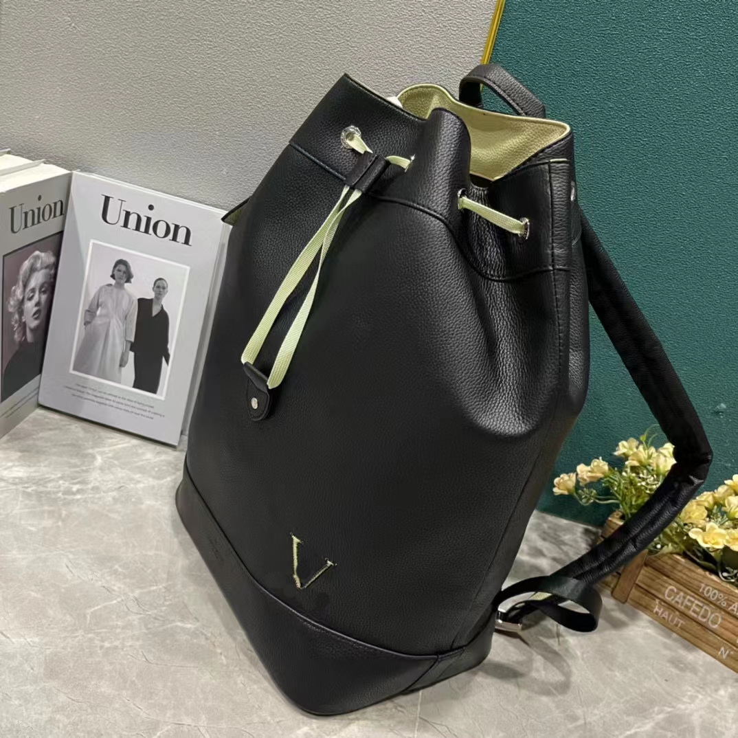 2023 New M55171 Upgraded Version Backpack Backpack Full Leather Leather Backpack High Quality Clean Cowhide Incarnation Noe Backpack Universal for Men