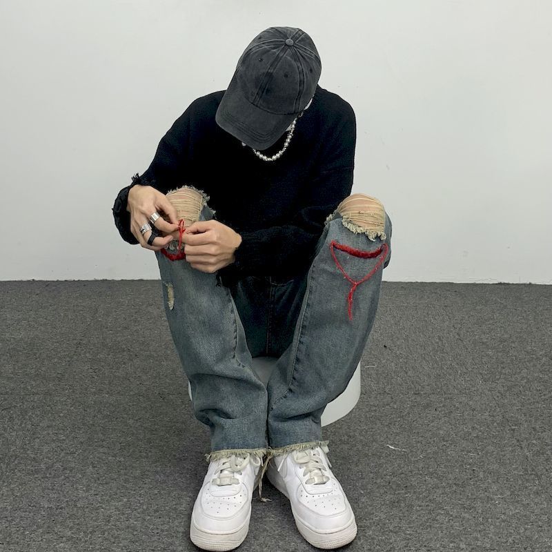 Men's Pants Foufurieux High Waist Wide Leg Baggy Jeans Woman Streetwear Vintage Denim Trouser Loose Casual for Men Women Summer 230812