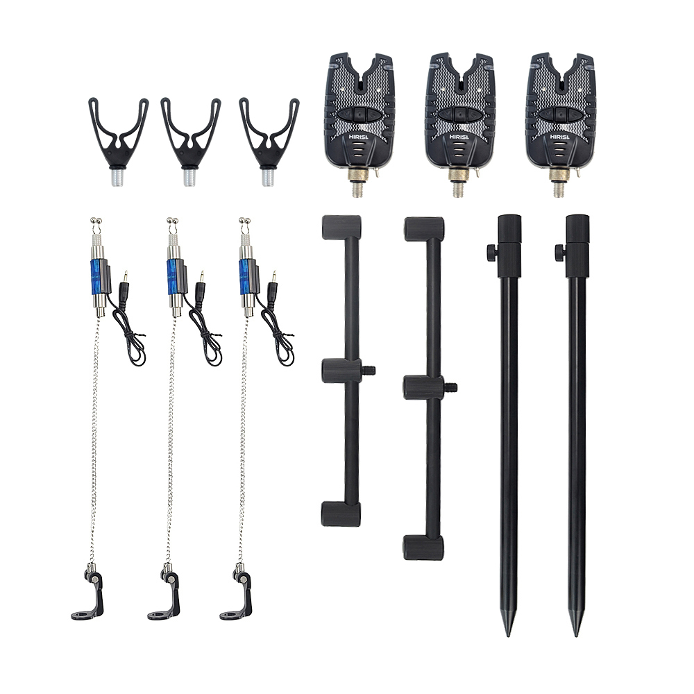 Fishing Accessories Carp Fishing Bite Alarm Set And Swingers Fishing Rod Pod Holder Bank Stick Buzz Bar Carp fishing equipment 230812