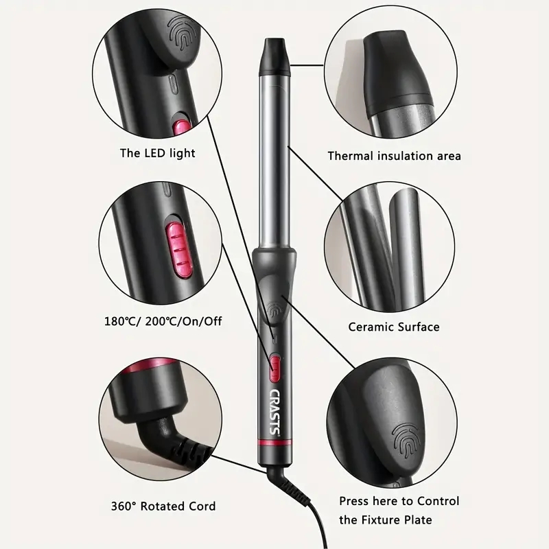 25mm Curling Wand Hair Curling Iron Hot Styling Tools Curling Iron For Short Or Long Hair