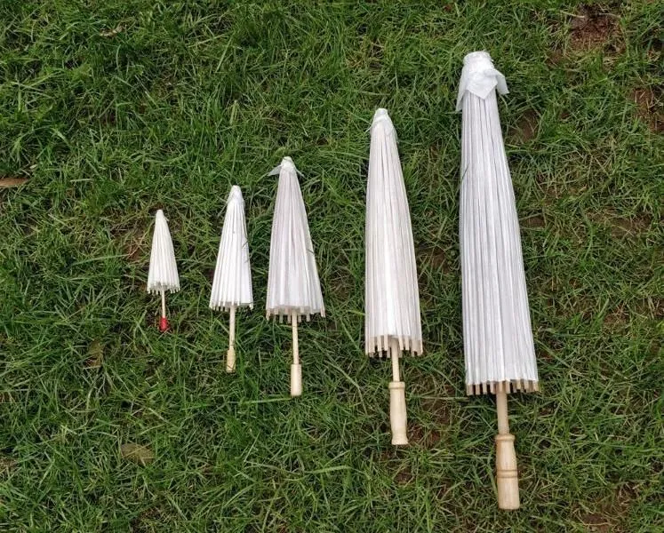 Paper Parasol 60cm Bamboo Umbrellas Wedding Paper Umbrella Party Favor for Bridal Shower Centerpieces Photo Props ZZ