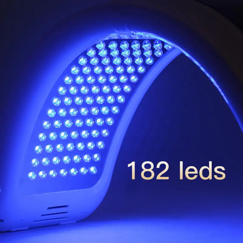 Newest 7 colors red light therapy device for face anti-wrinlle led lights for skin