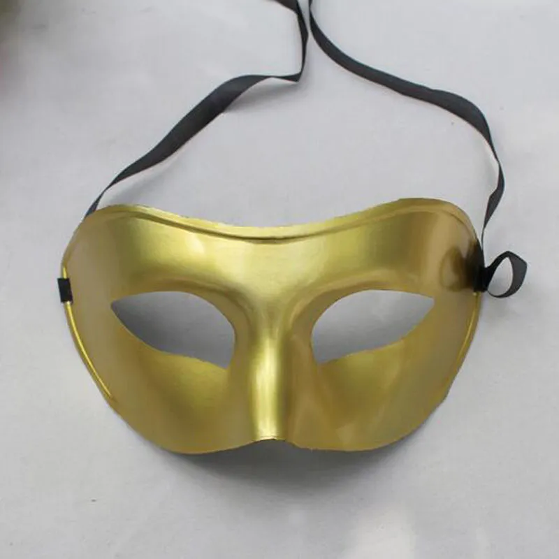Man Half Face Archaistic Party Masks Antique Classic Men Mask Mardi Gras Masquerade Venetian Costume Party Masks 50pcs Silver GoldZZ