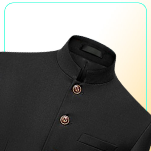 Chinese Stand Collar Men Blazer 6XL Big Size Solid Casual Suit Jacket Slim Fit Mens Wedding Blazers Yellow White Men039s Suits 5977936