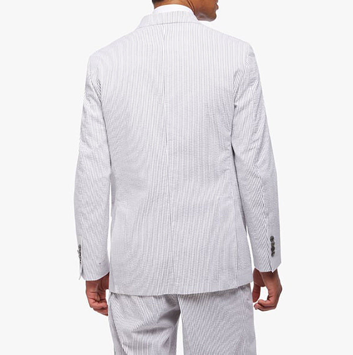 Pinstriped Men Wedding Suits Peaked Lapel Tuxedos Luxury Groom Wear Slim Fit Business Custom Made 2 Pcs Jacket Pants