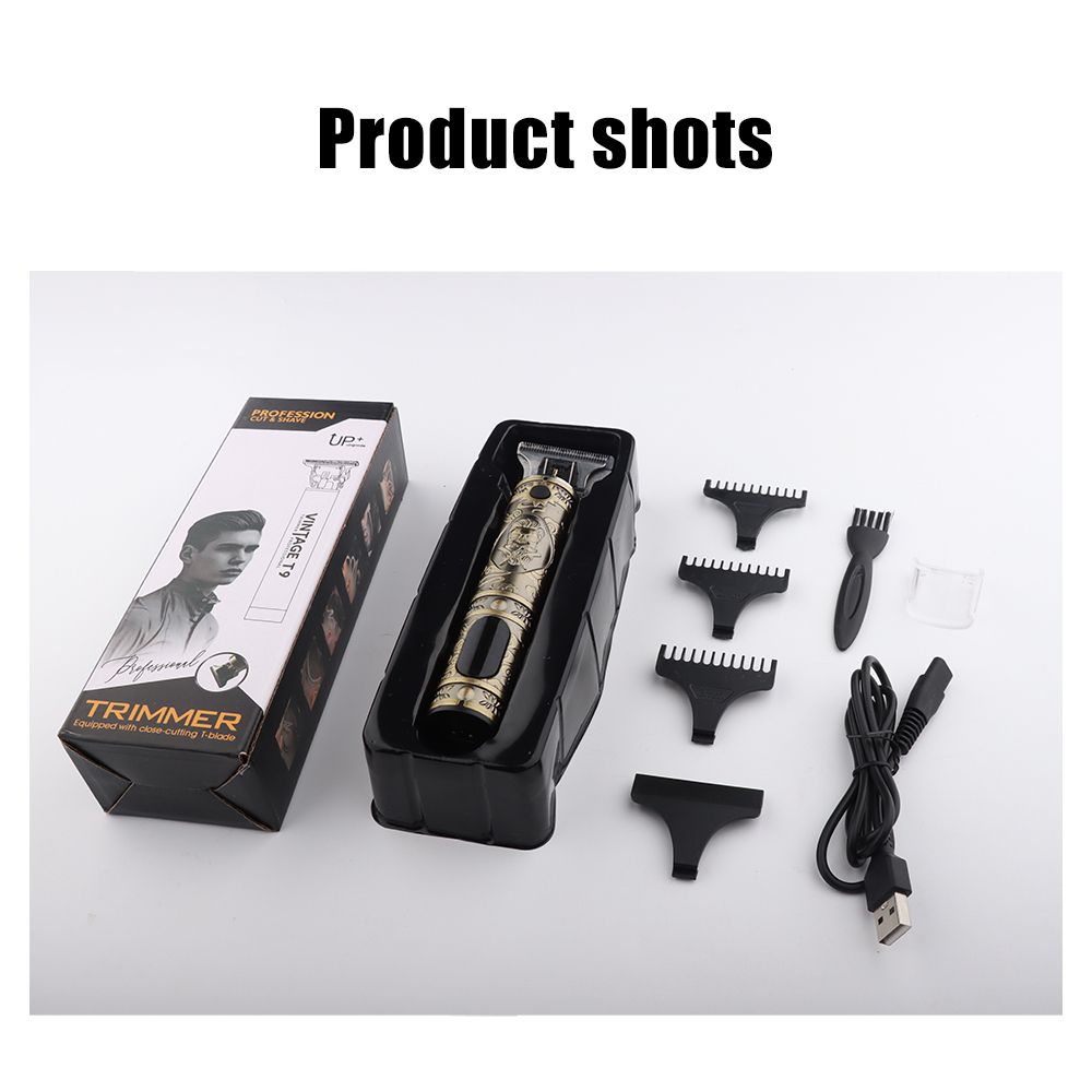 Electric Shavers in Vintage T9 0MM Hair Cutting Machine trimmer Cordless Hair finishing Beard Clipper for men Electric shaver Razors USB 230814