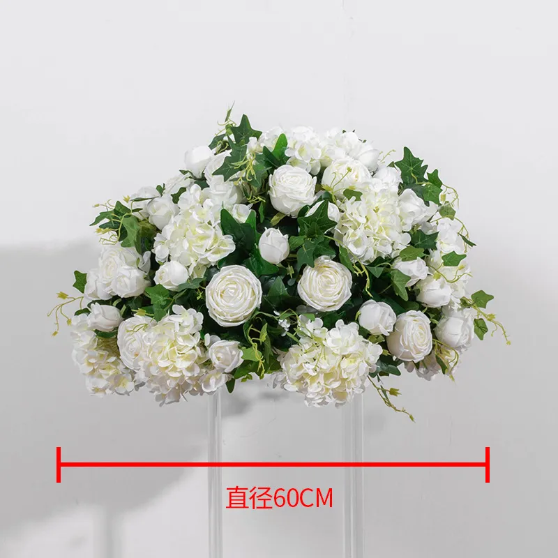 Simulation Hydrangea Rose Ball Westernstyle Wedding Table Decoration Window Exhibition Hall Arrangement FlowerZZ