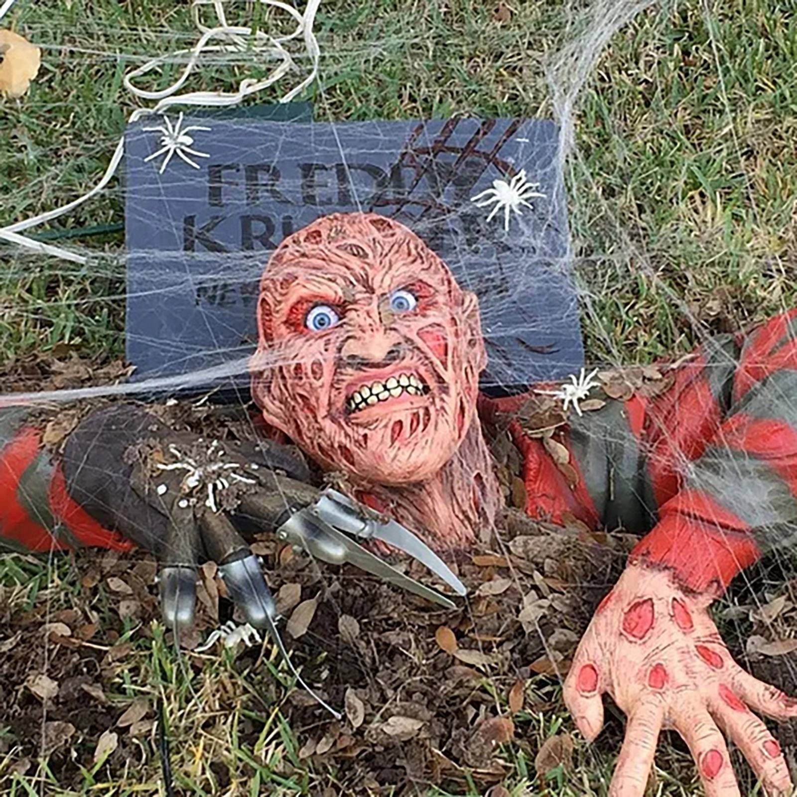 Decorative Objects Figurines Ruby's Elm Street Nightmare Krueger Tomb Walker Decor Halloween Christina Horror Decoration Gift Move Figure 322515c