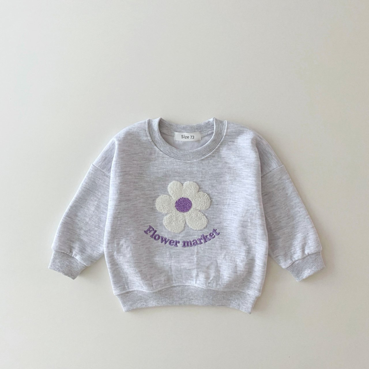 Clothing Sets Korea Girls Organic Cotton Flowers SweatshirtPants 2 PcsSet Tracksuit Toddler Girl Clothes Set Baby Girls Boutique Outfits 230814
