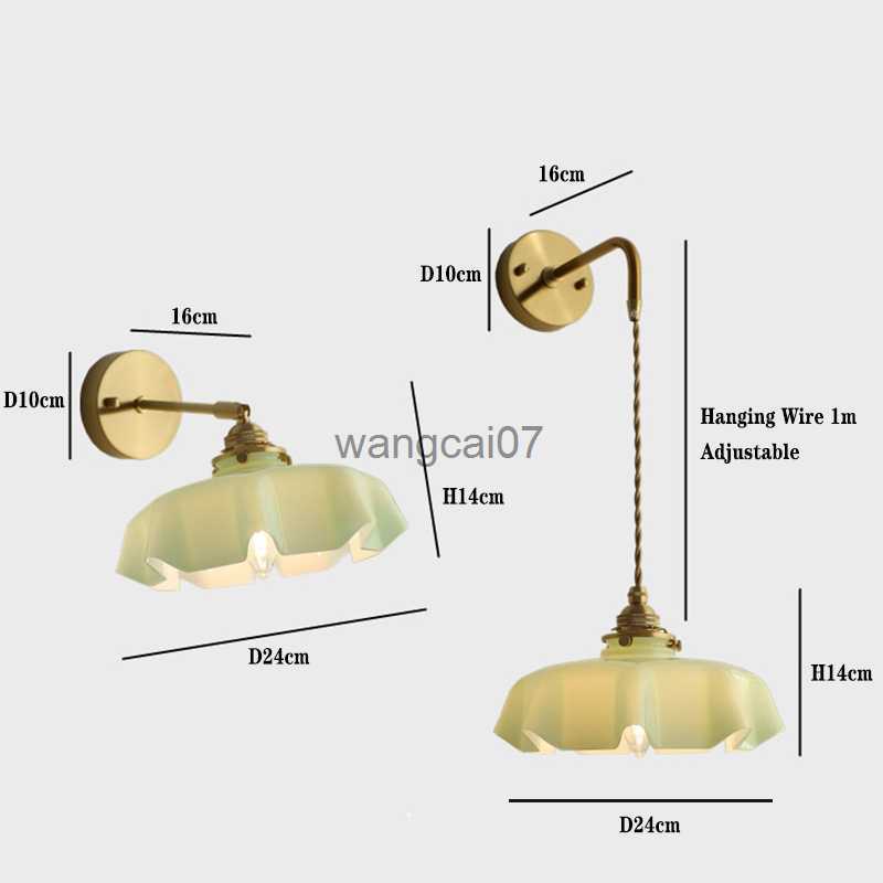Wall Lamps Modern Wall Lamps Glass Lampshade E14 Wall Light Loft Corridor Sconce Bedside Living Sofa Background Lighting Decoration Lamp HKD230814
