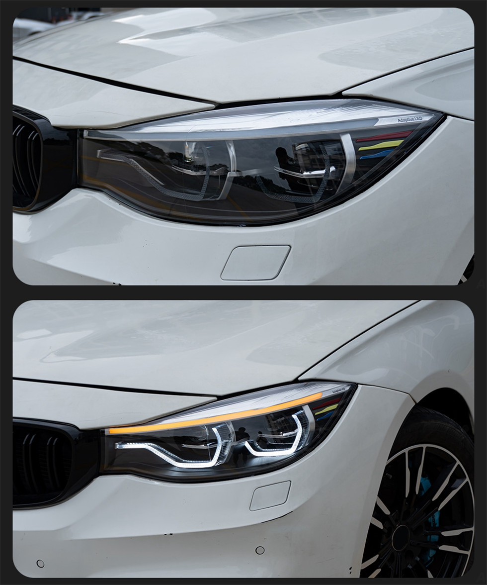 Car Styling for BMW F34 3 Series 20 13-20 20 GT 3GT LED Angel eye Headlight DRL Hid Head Lamp Bi Xenon Beam Headlights