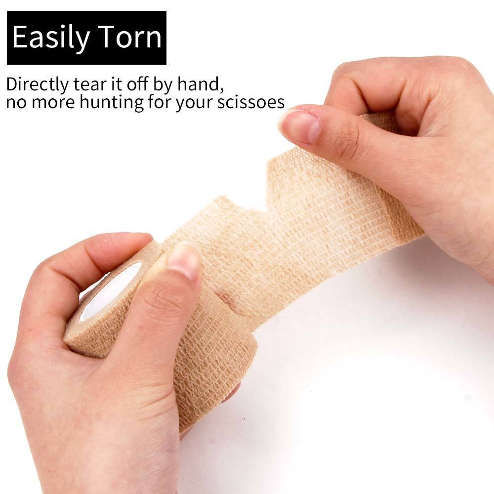 Other Tattoo Supplies 161020Pcs Tattoo Bandage Disposable Sport Wrap Tape Self Adhesive Elastic Bandage Tape Tattoo Permanent Make up Accessories 2308