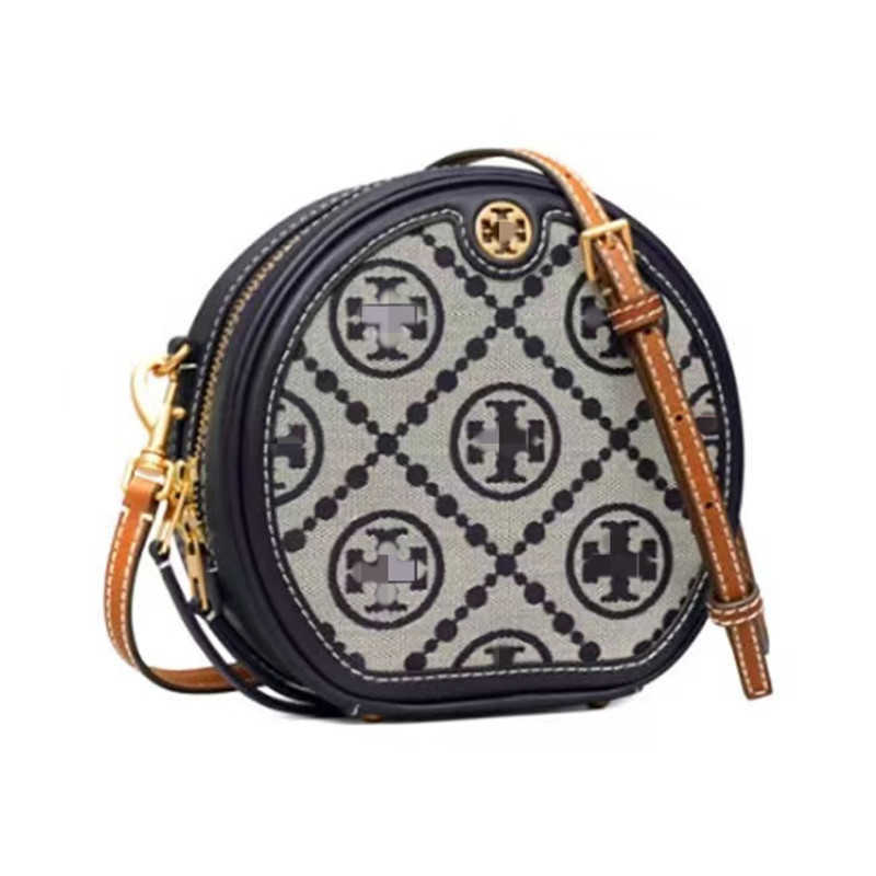 Designer Bag 2024 Early Launch TB New Women's One Shoulder Crossbody Small Round Fashionable and Versatile Casual Advanced Foreign Feeling Mobile Phone