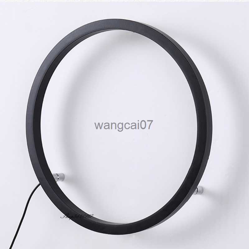 Wall Lamps Modern Minimalist Led Rings Wall Lamp USB Living Room Background Wall Sconce Lighting Creative Beside Wall Light Bedroom Fixture HKD230814
