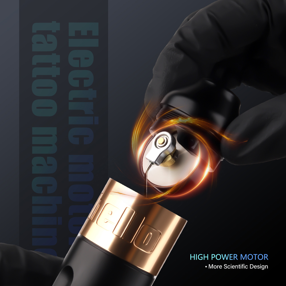 Tattoo Machine Ambition Rotary Stroke 40mm Permanent Makeup Pen Coreless Motor Grip 33mm RCA Interface For Body Art 230814