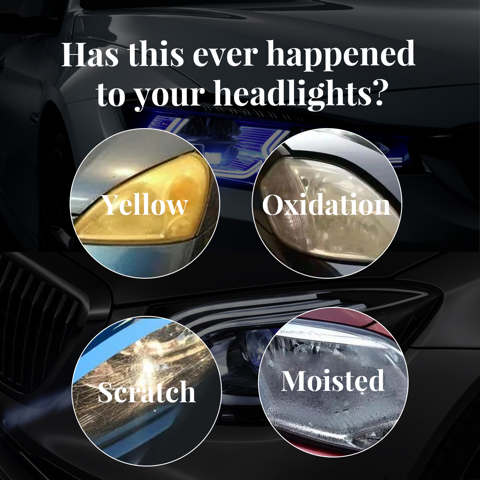 Auto Restoration Beauty Kit 50ML Car Headlight Repair Tool Oxidation Rearview Glass Anti-scratch Coat Plating Liquid Headlamp Polish
