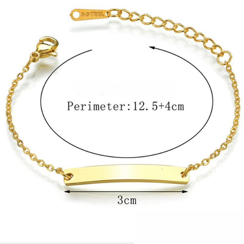 Charm Bracelets Selling Cuba Chain Customized Baby Names Stainless Steel Crown Adjustable Bracelet for children Men Women Jewelry Gift 230814
