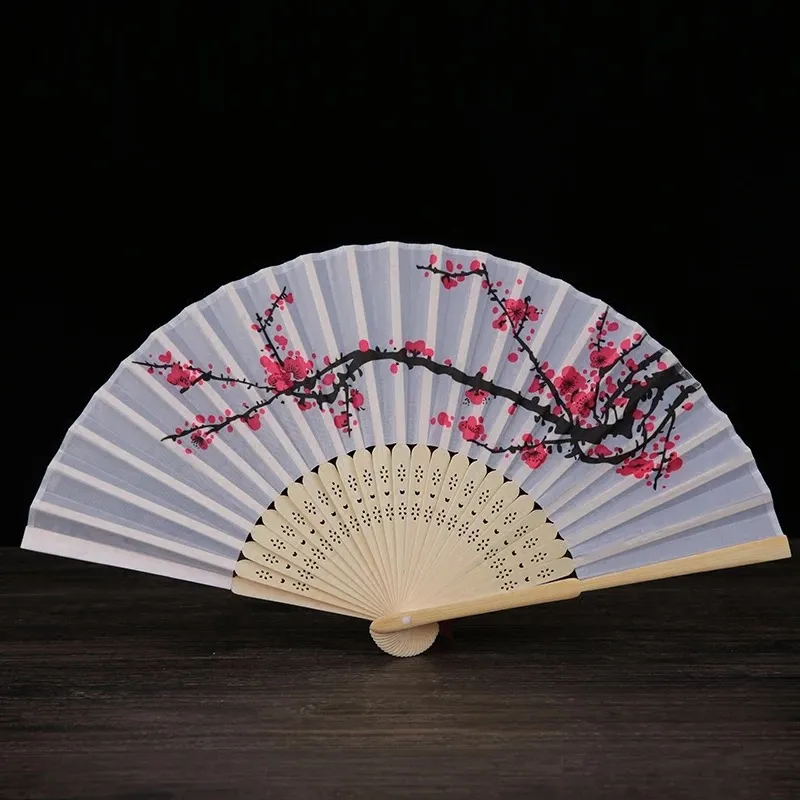 Personalized Favors Silk Hand fans with pouch Wedding giveaways Bridal shower favors Anniversary party gift wholesales 50pcs lotZZ