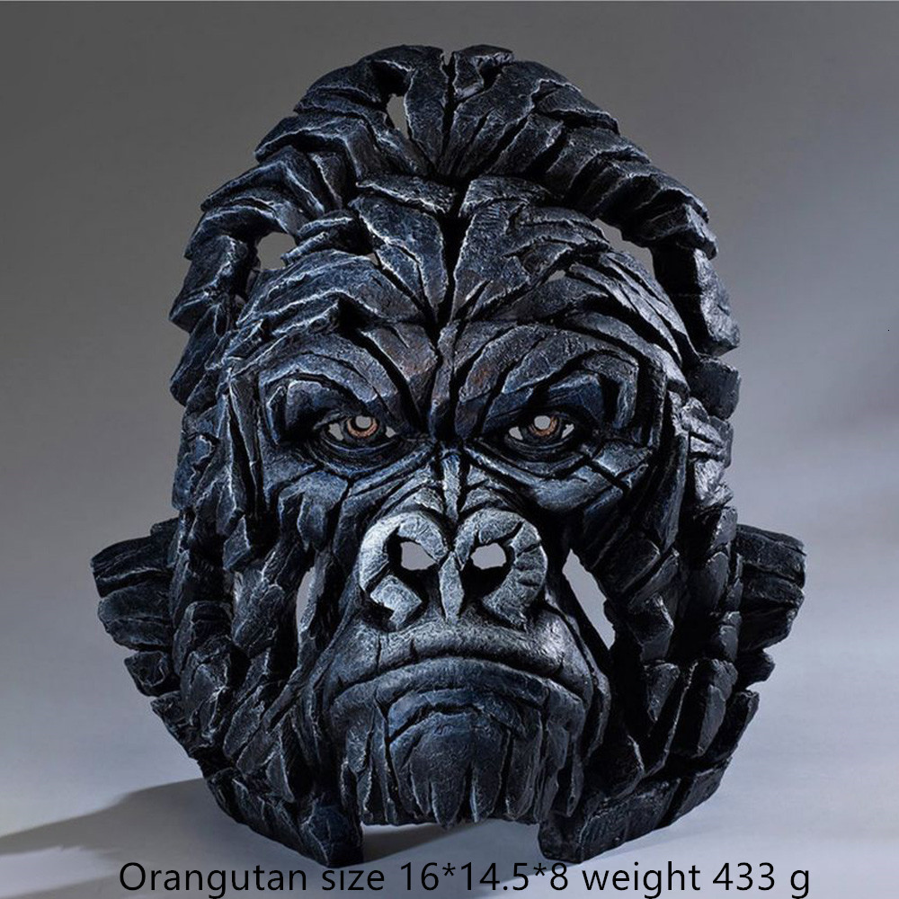 Decorative Objects Figurines Contemporary Nordic Style Scul Animal Sculpture Collection Lion Tiger Bust By of Edge Scenes Home Decore Tools 230812
