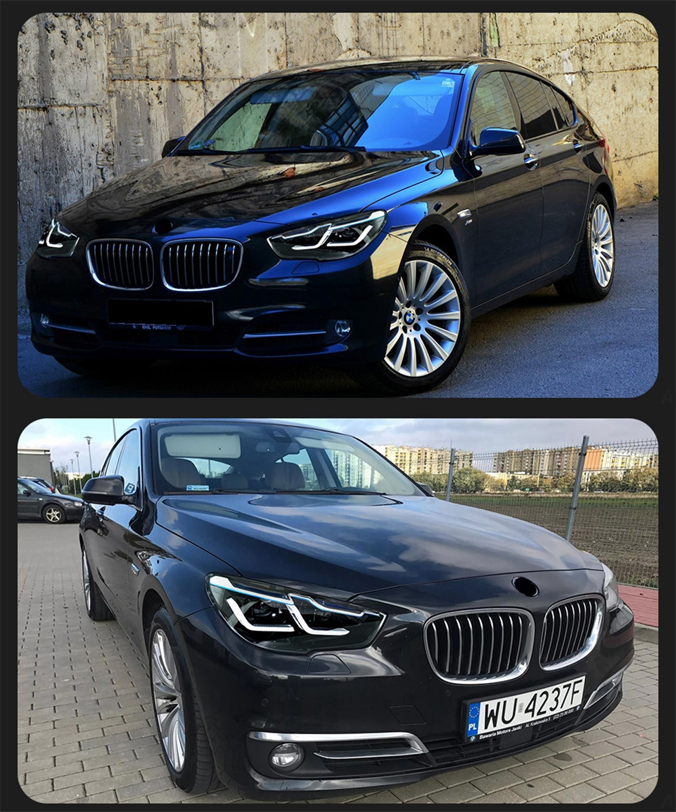 Car Hid Head Lamp for BMW F07 5 Series GT 5GT LED Angel Eye Daytime Running Lights Signal Front Lamp