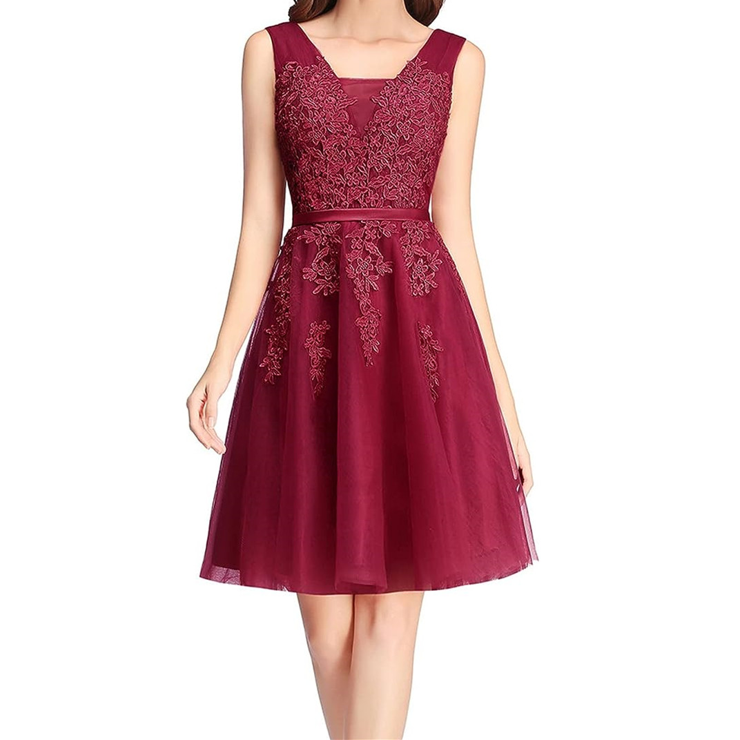 New Arrival Short/Mini Bridesmaid Dresses Tulle Homecoming Dresses 2024 With Lace Vestidos Cortos Special Occasion Graduation Gowns