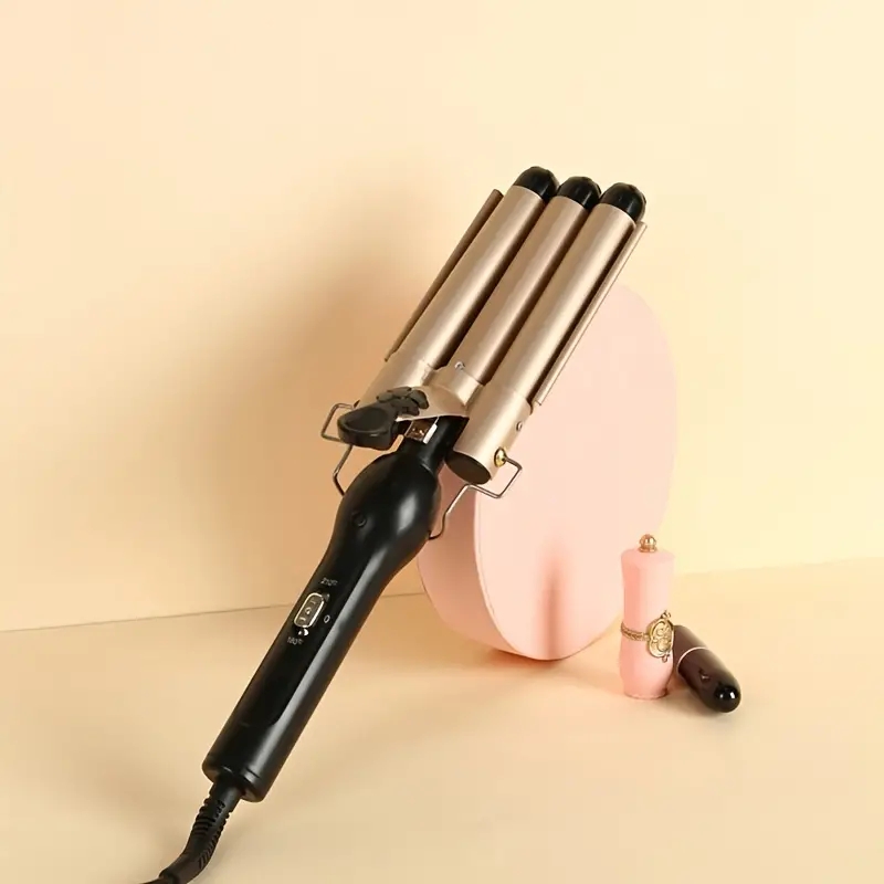 3 Barrel Curling Iron Wand Hair Styling Tool, Curling Iron Wand, Durable, For All Hair Types For Home Use For Beauty